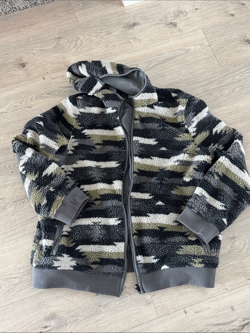 UpWest Reversible Sherpa Jacket CANYON PRINT Mens XL